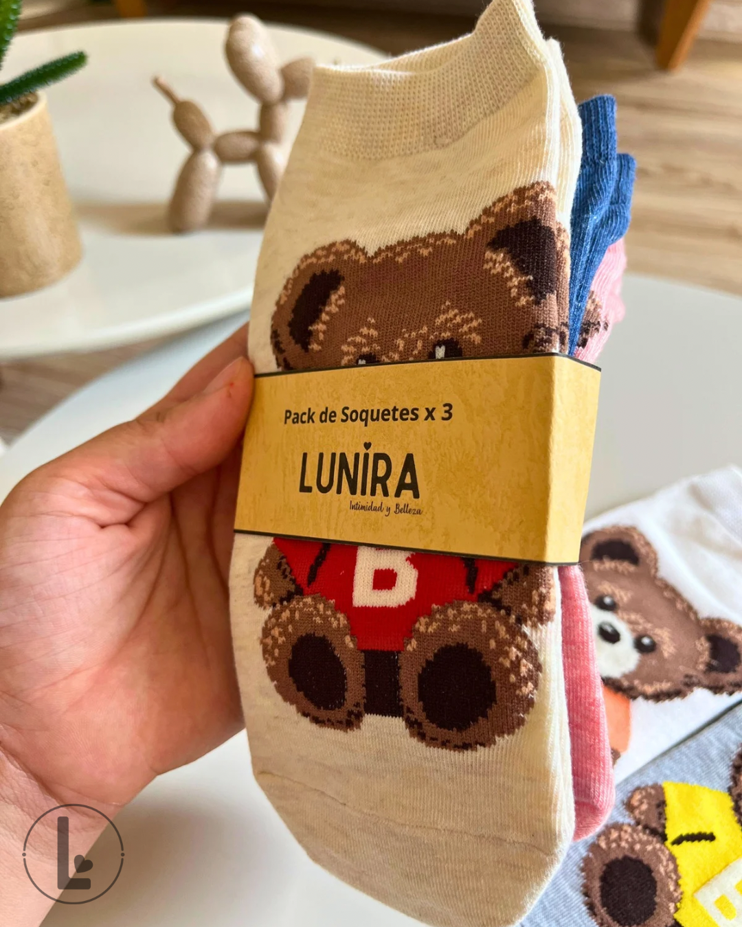 Soquetes Oso B (Pack x3)
