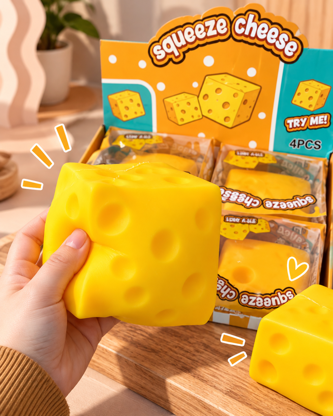 Squishy Queso Cubo