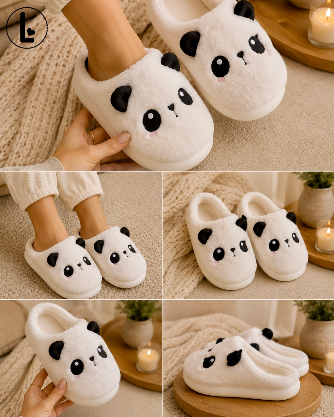 Pantuflas Panda