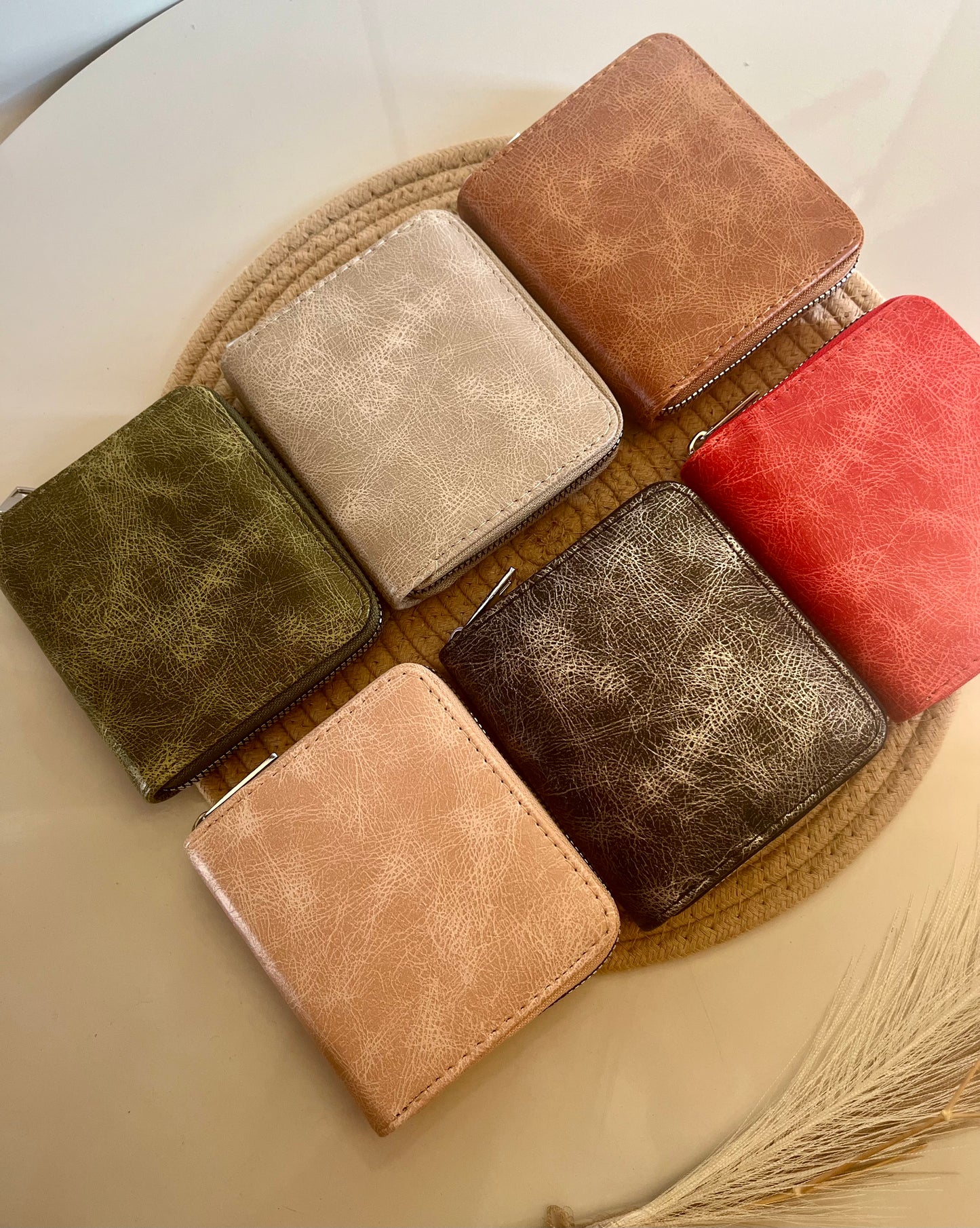 Billetera tipo cuero