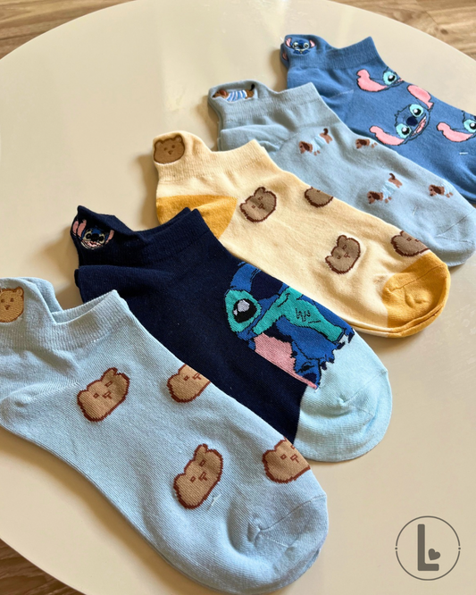 Soquetes bordados (Pack x3)